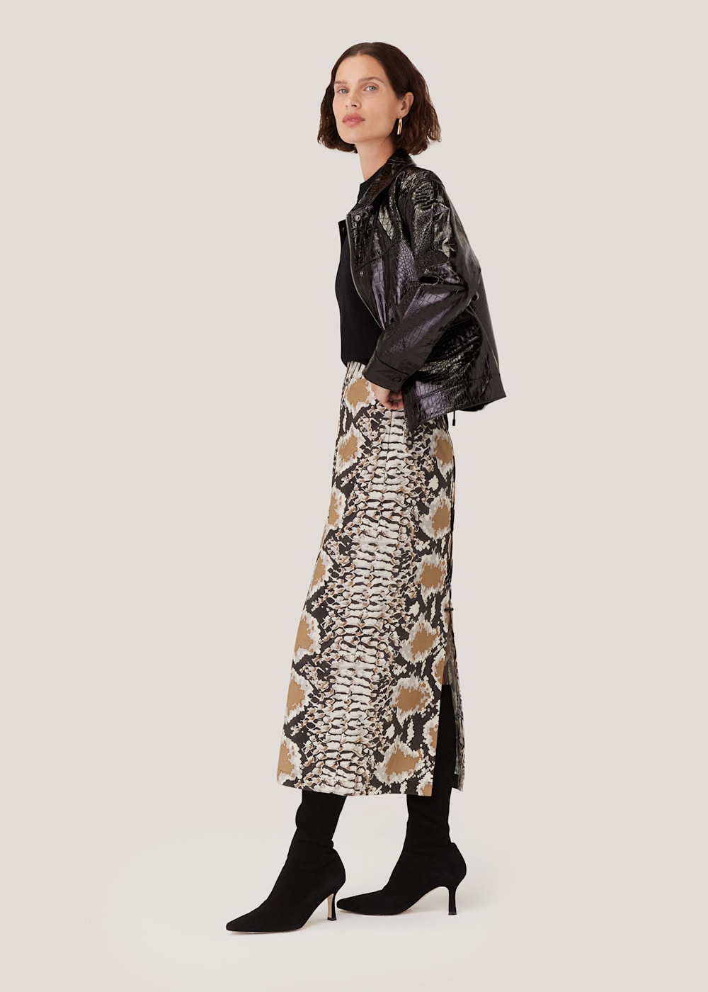 Snake print skirt 60 hot sale