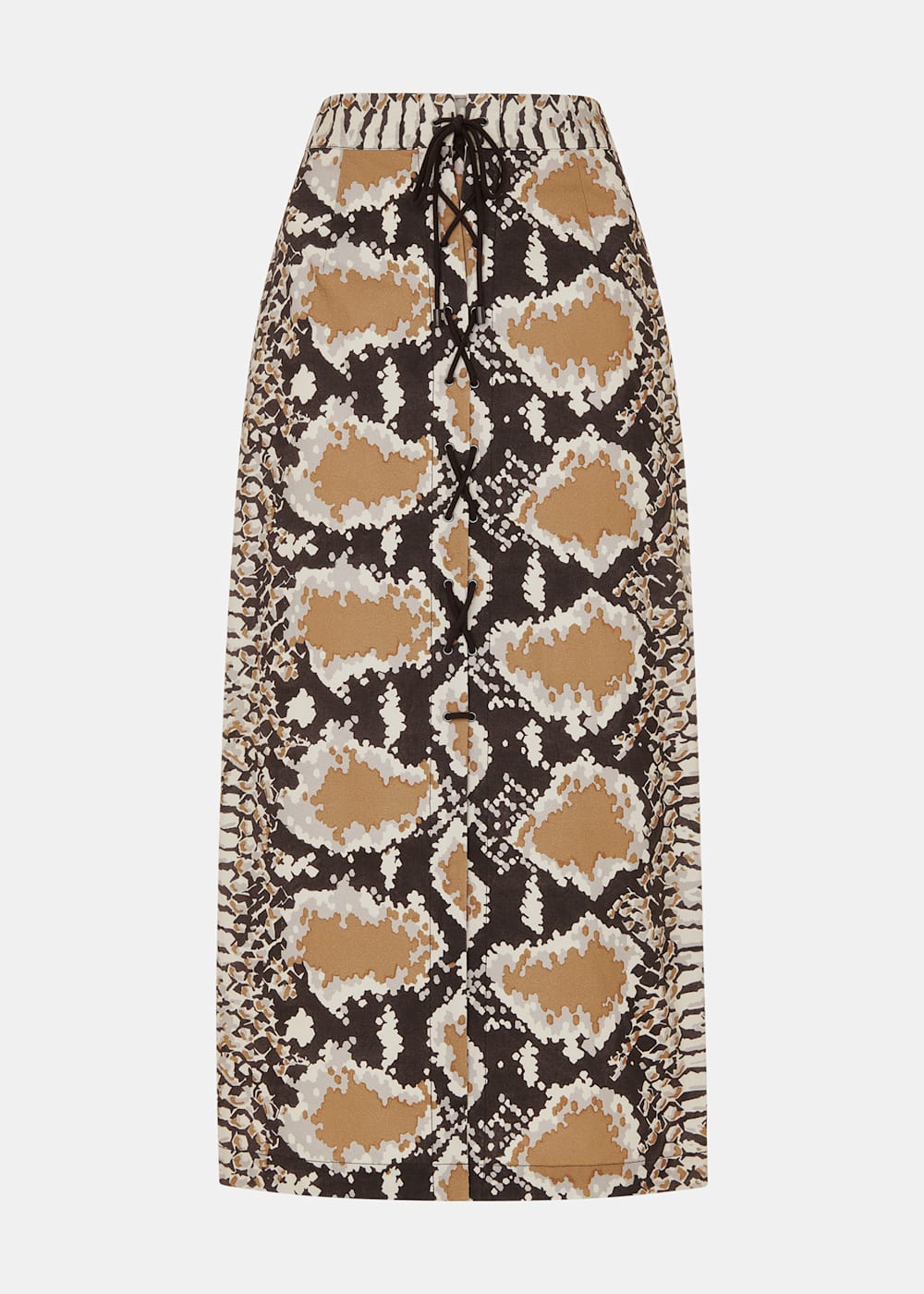 Cotton snake print skirt discount