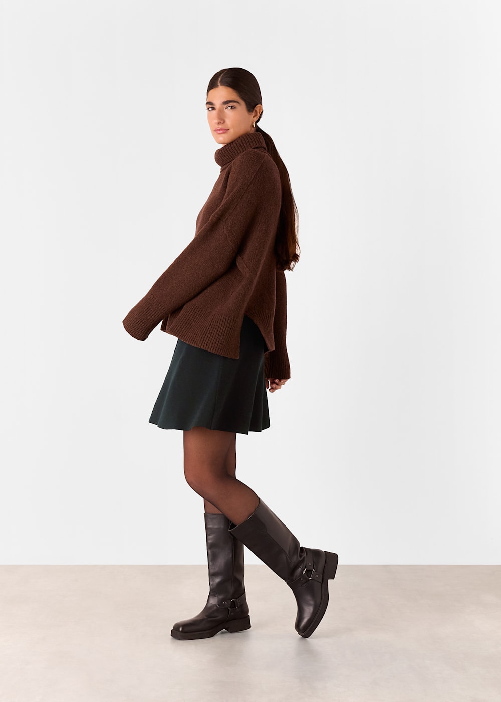 Whistles Flippy knitted Mini Skirt Whistles Flippy knitted Mini Skirt