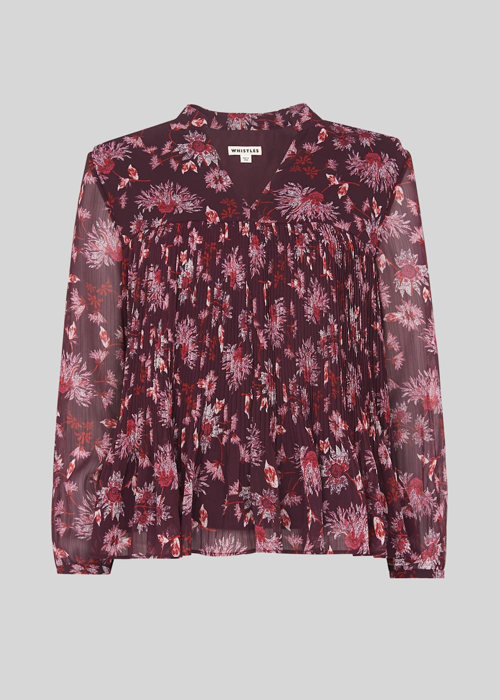 Pink Multi Pitti Print Blouse WHISTLES Whistles UK