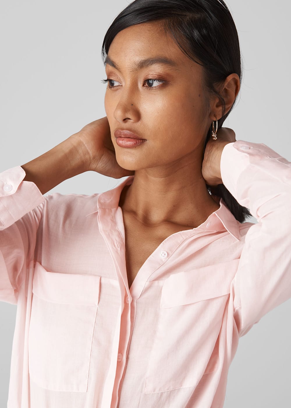 Pink shirt blouse discount