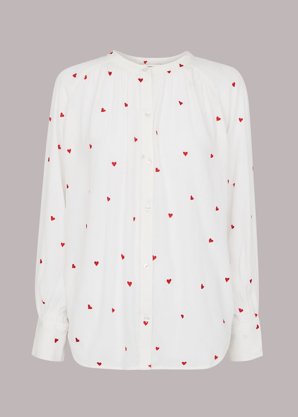 Whistles heart embroidered sweatshirt sale