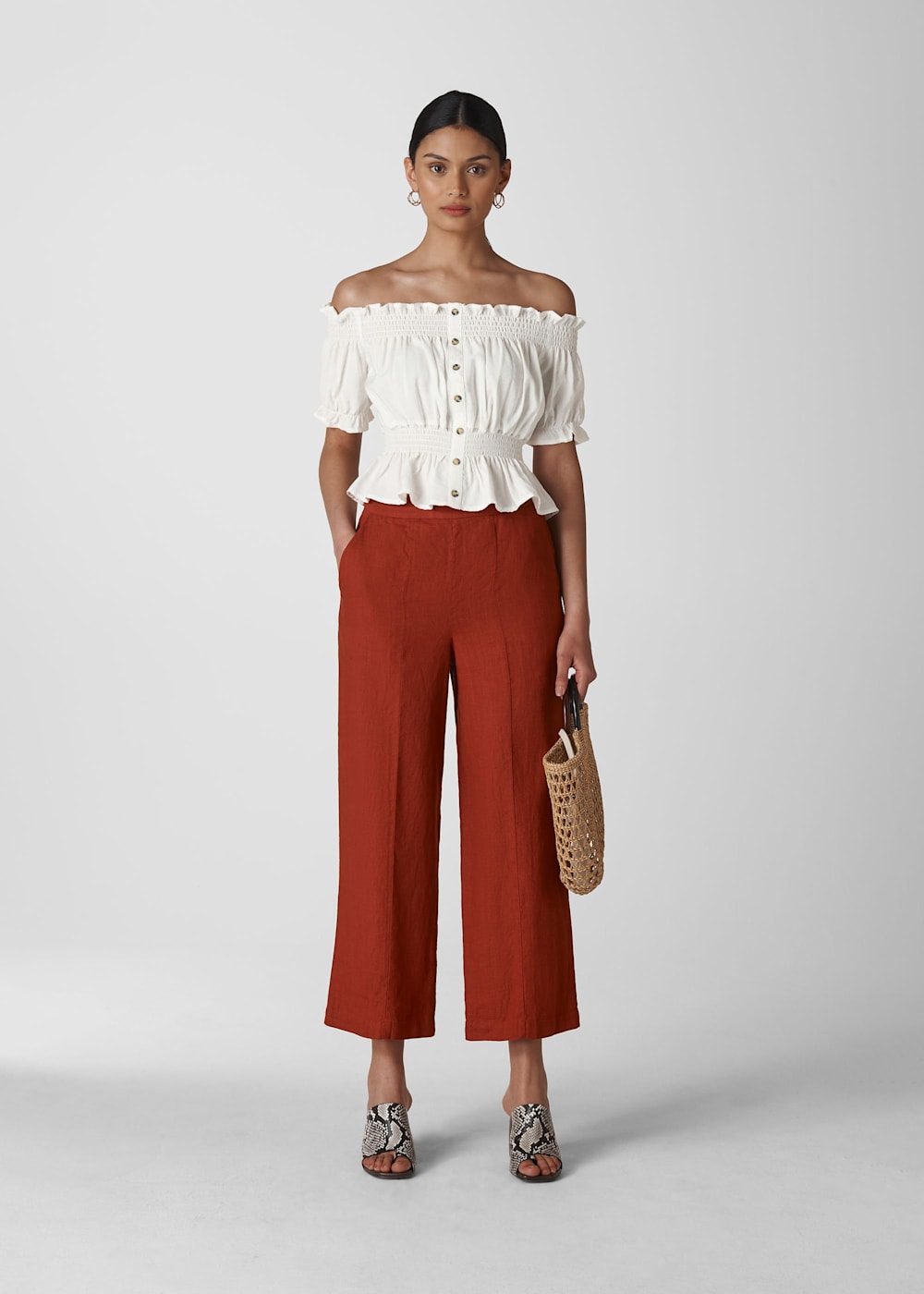 Ivory Shar Bardot Top