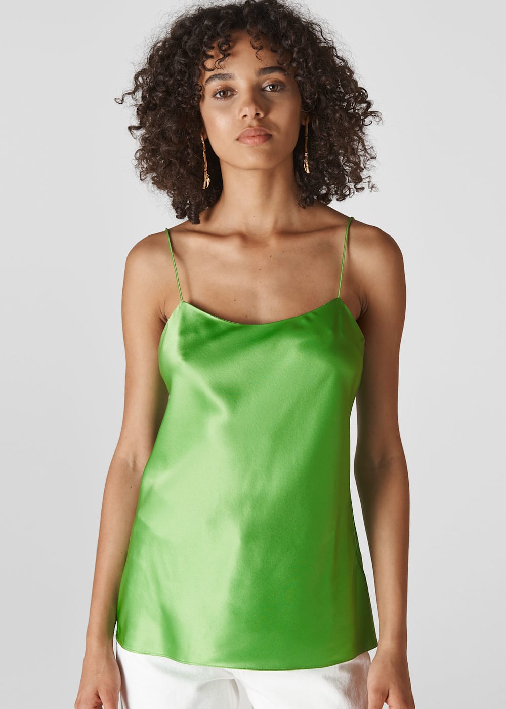 Silk satin cami top