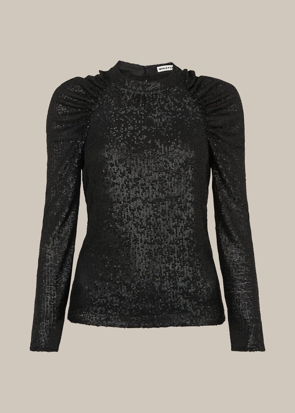 Long sleeve sequin top top