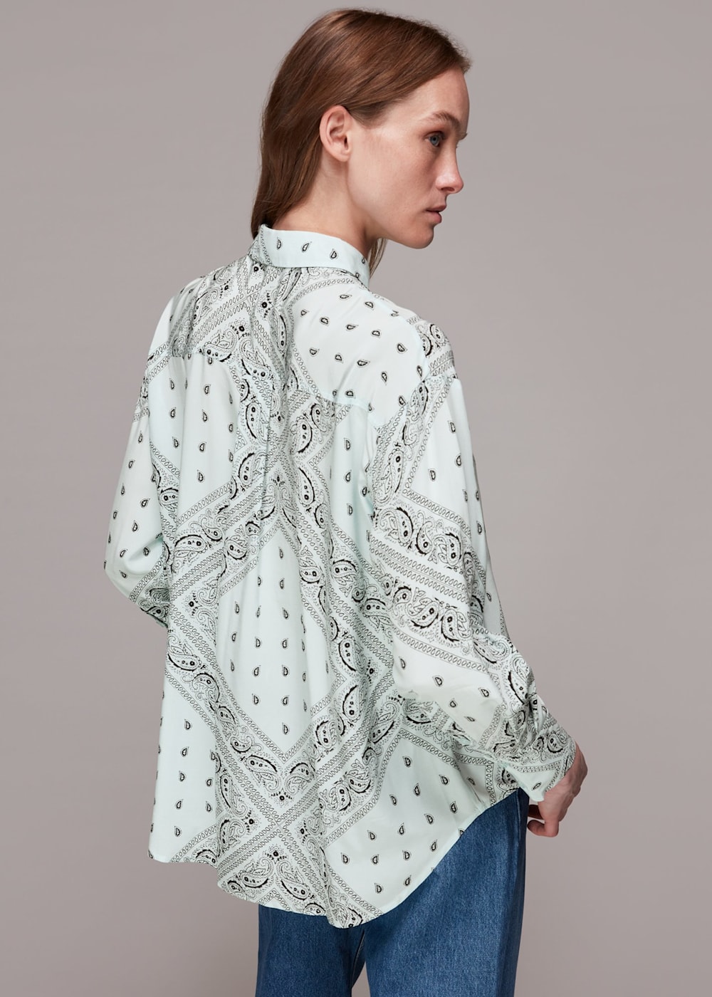 Multicolour Bandana Print Oversized Shirt | WHISTLES