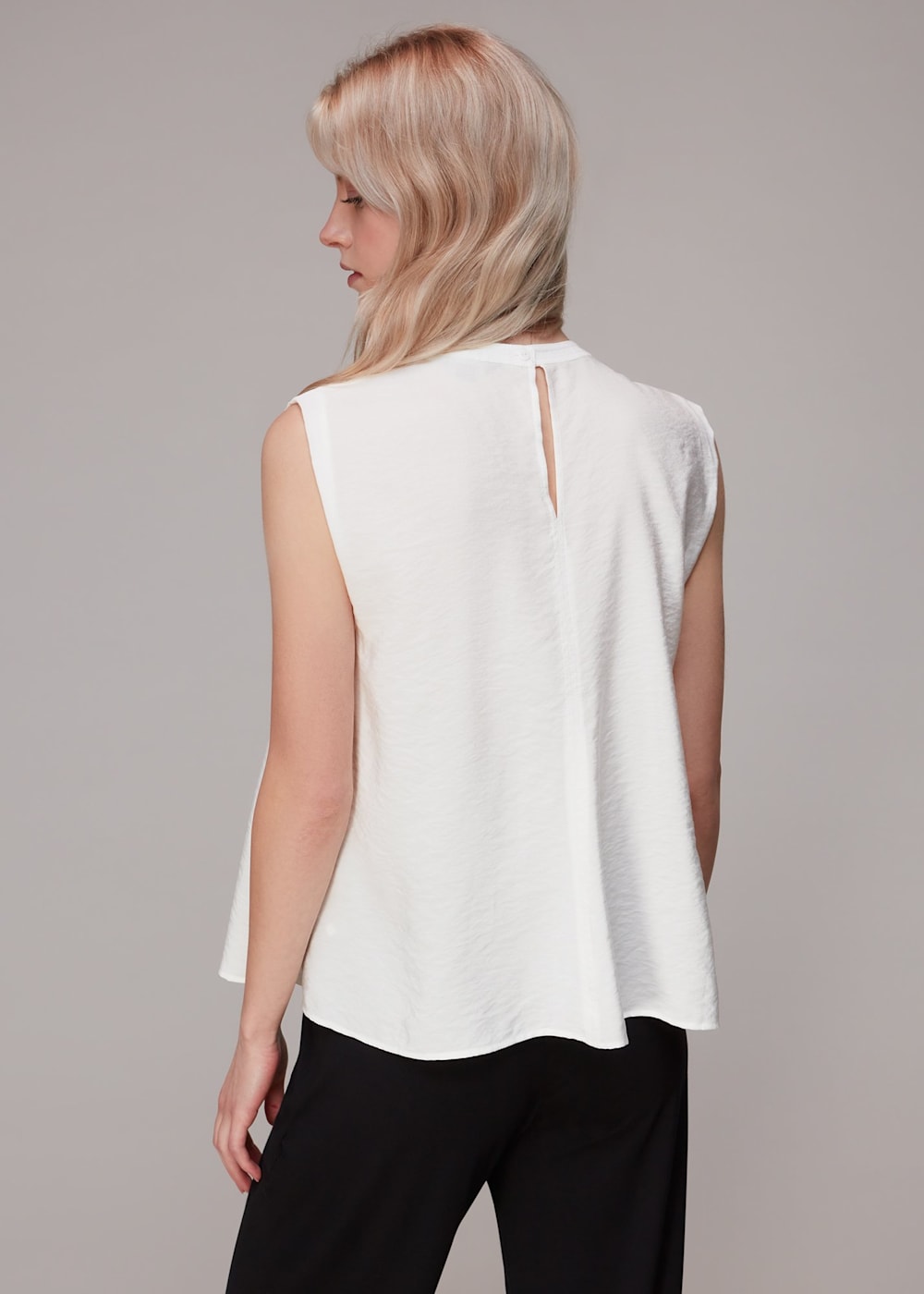 White Leila Swing Top WHISTLES Whistles ROW