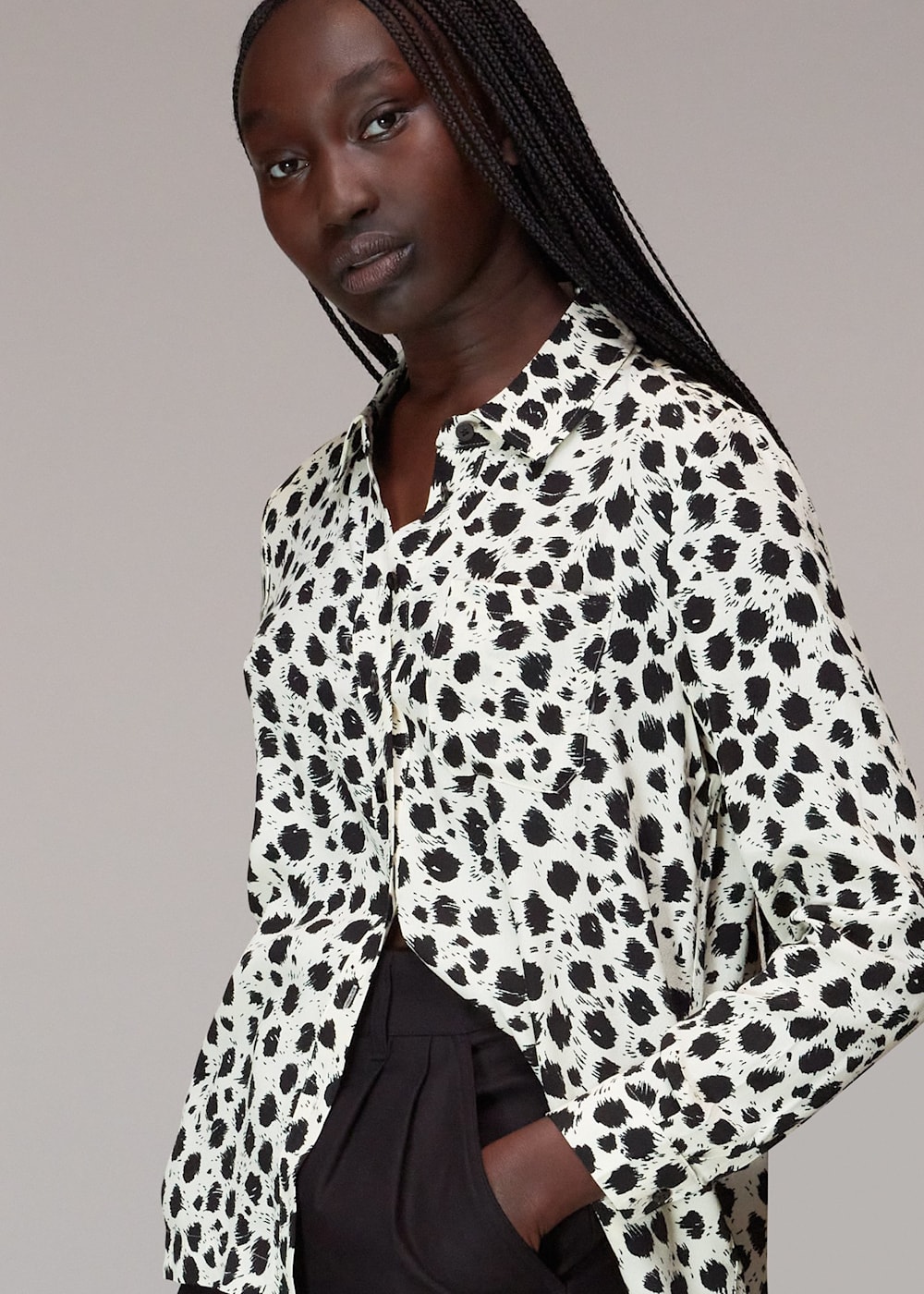 Dalmation print shirt hotsell