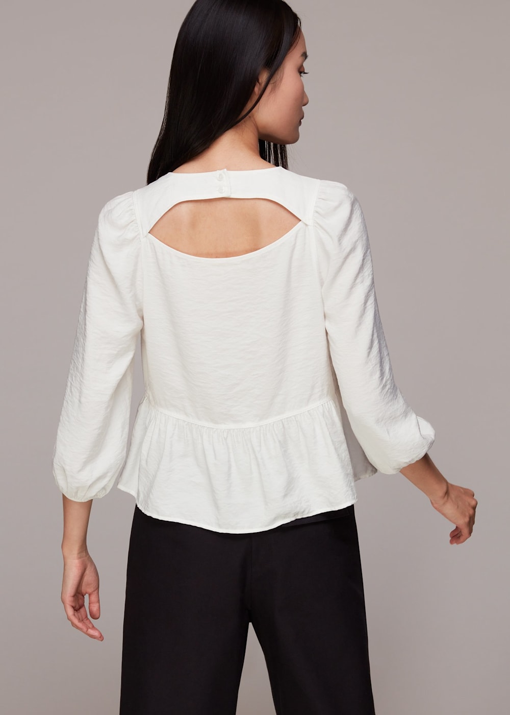 Cut out peplum top online