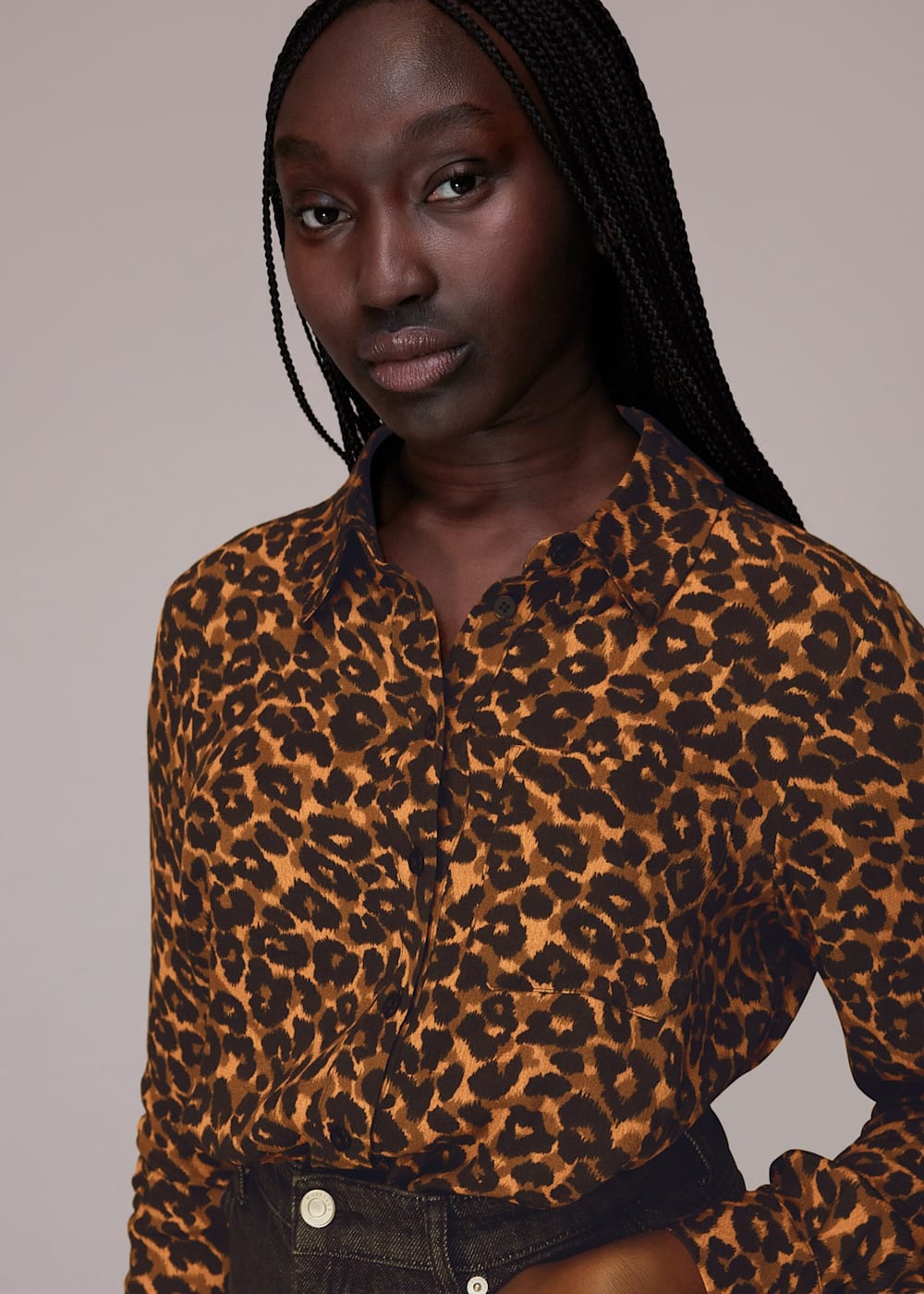 Leopard print shirt womens uk 2025
