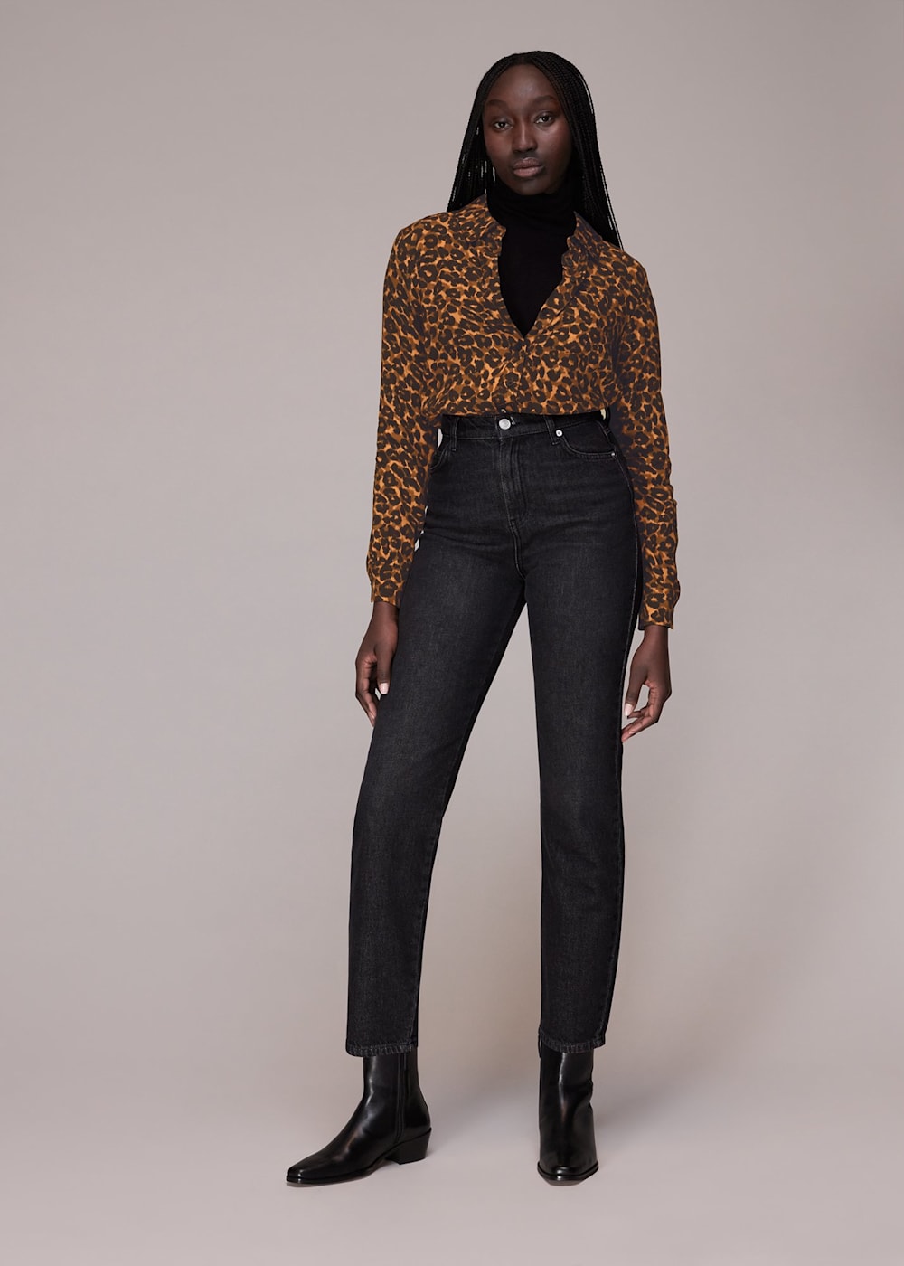 Leopard print shirt womens uk best sale