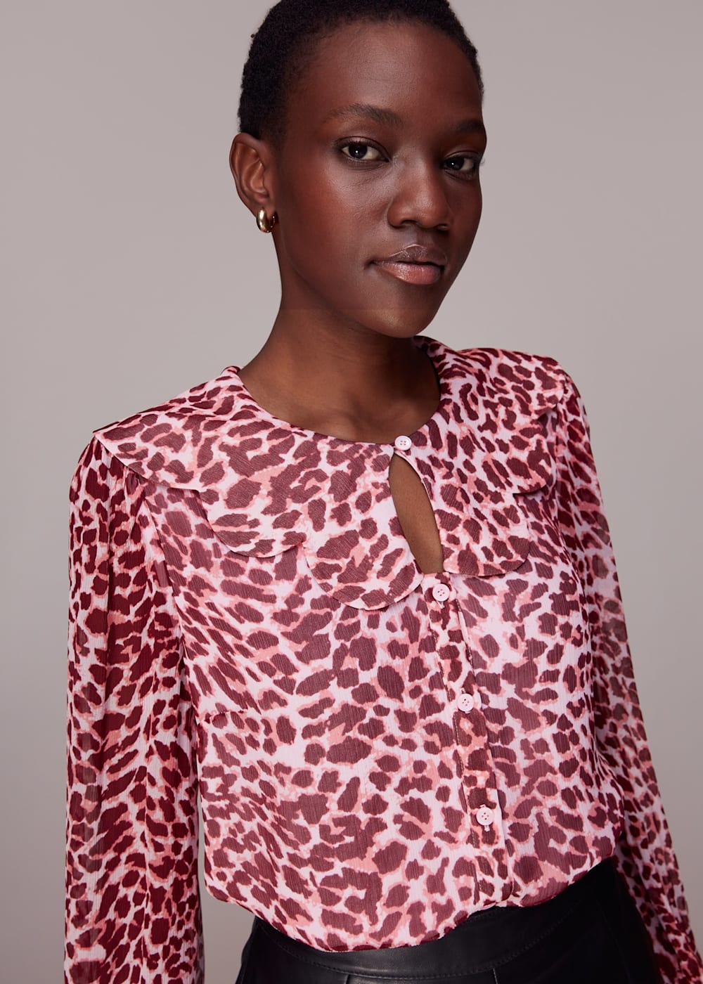 Cheetah print blouse online