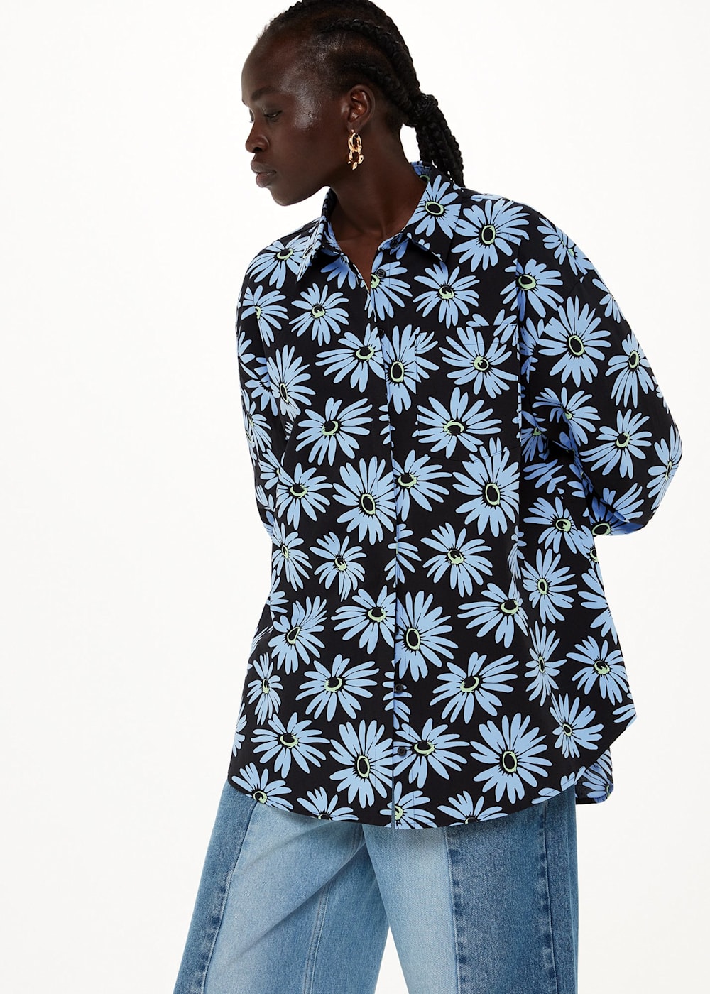 whistles-daisy-print-oversized