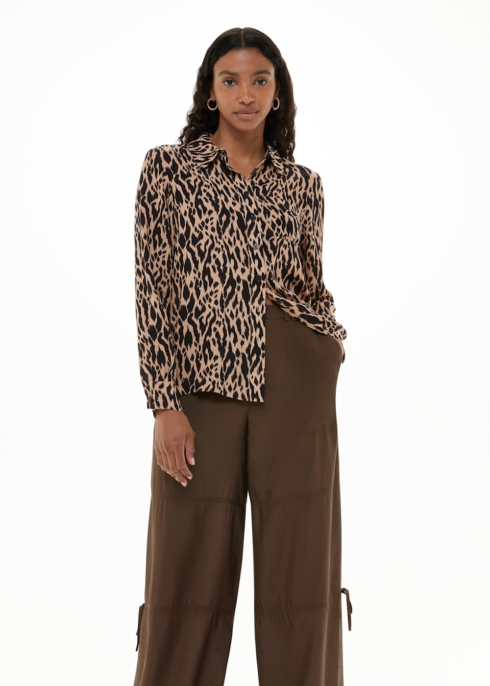 Multicolour Animal Zebra Print Shirt WHISTLES Whistles UK