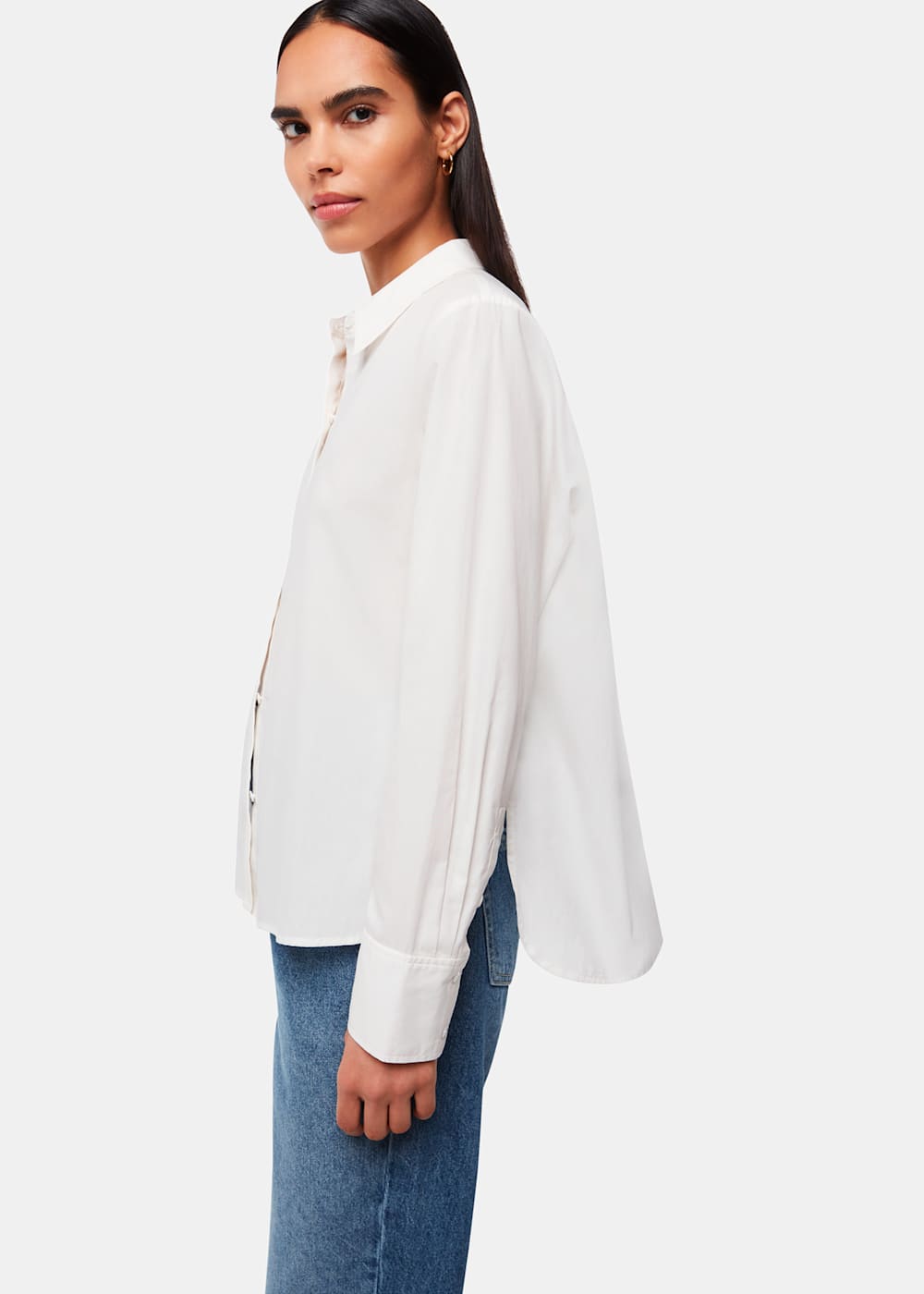 Whistles Boxy Cotton Shirt Whistles Boxy Cotton Shirt