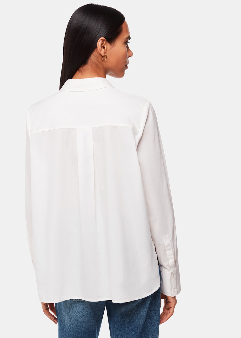 Whistles Boxy Cotton Shirt Whistles Boxy Cotton Shirt