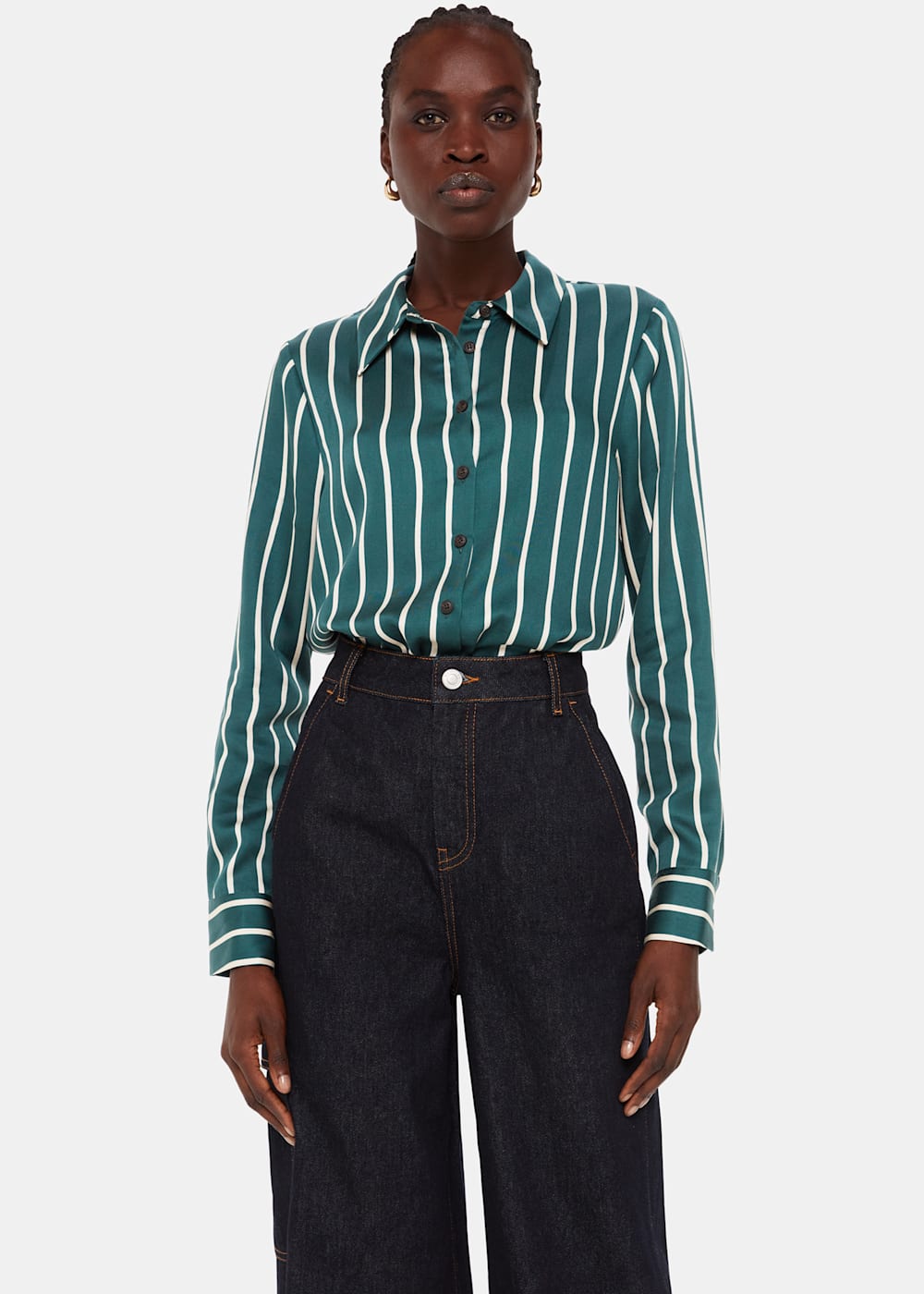 Whistles stripe shirt dress deals