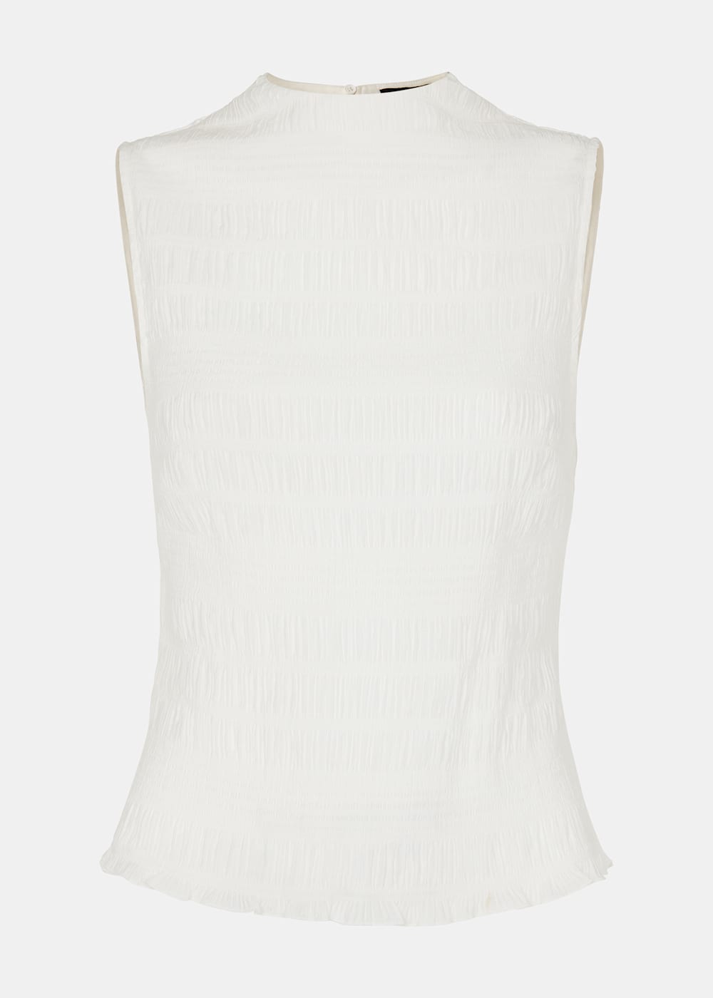 【アウトレット☆送料無料】 | Top Sleeveless Plisse White WHISTLES | US Whistles | トップス