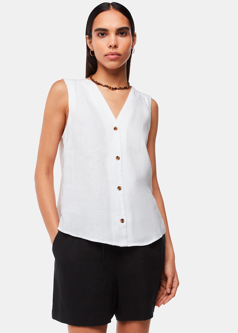 Whistles Laura Linen Tank Whistles Laura Linen Tank