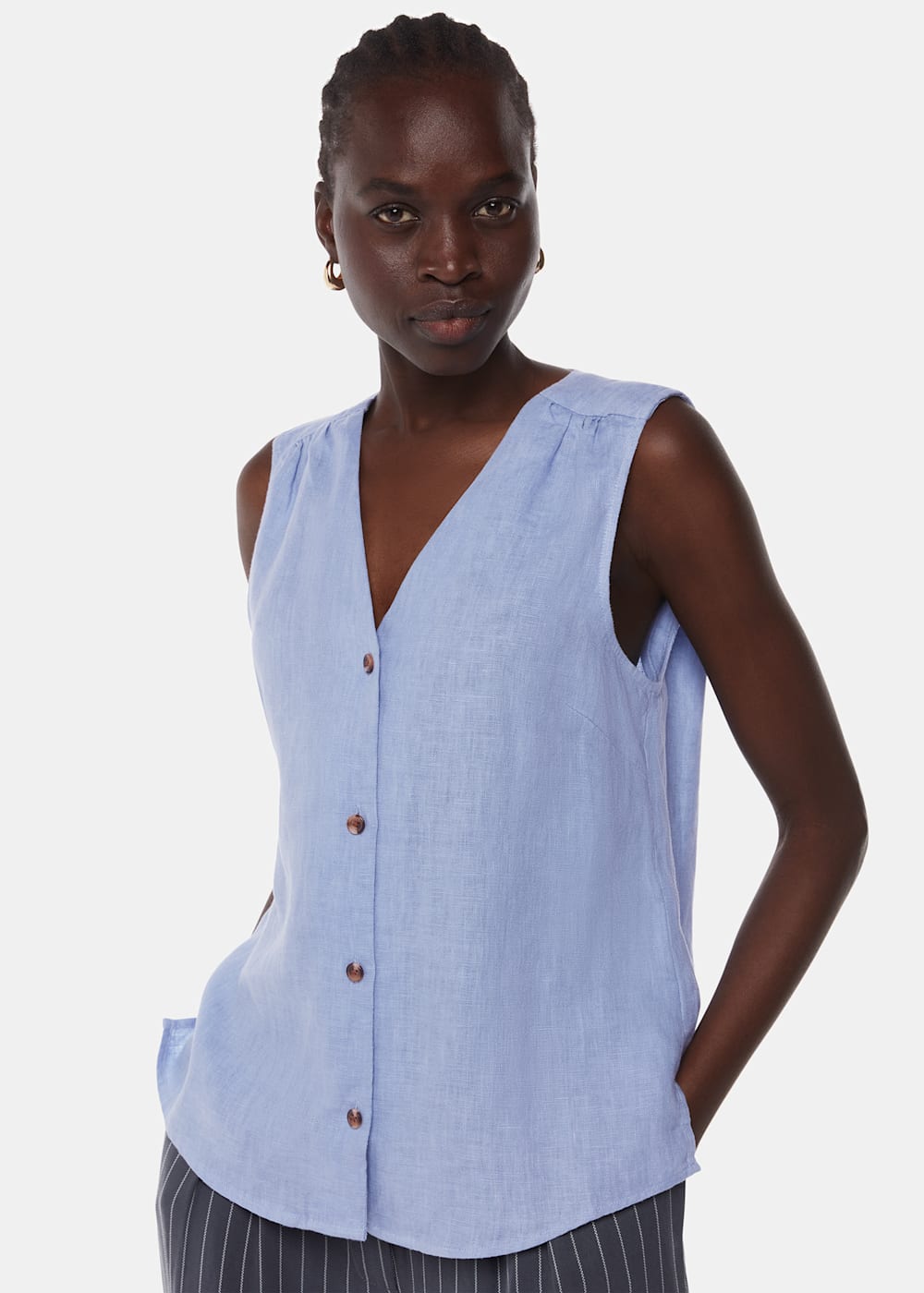 Whistles Laura Linen Tank Whistles Laura Linen Tank