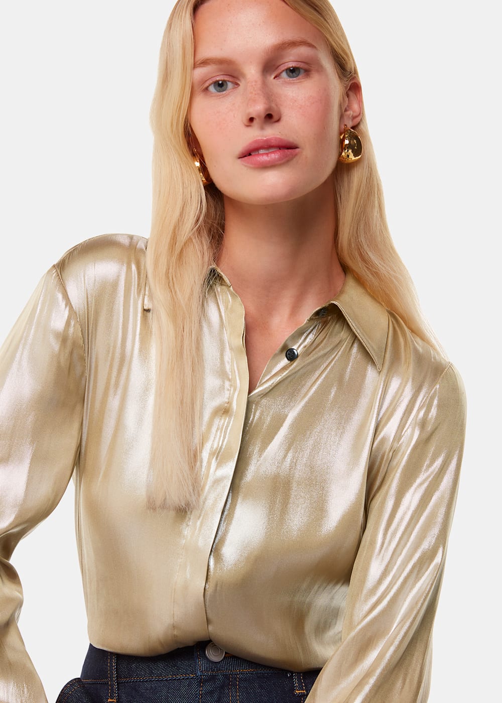 Black leather skirt gold shirt hotsell