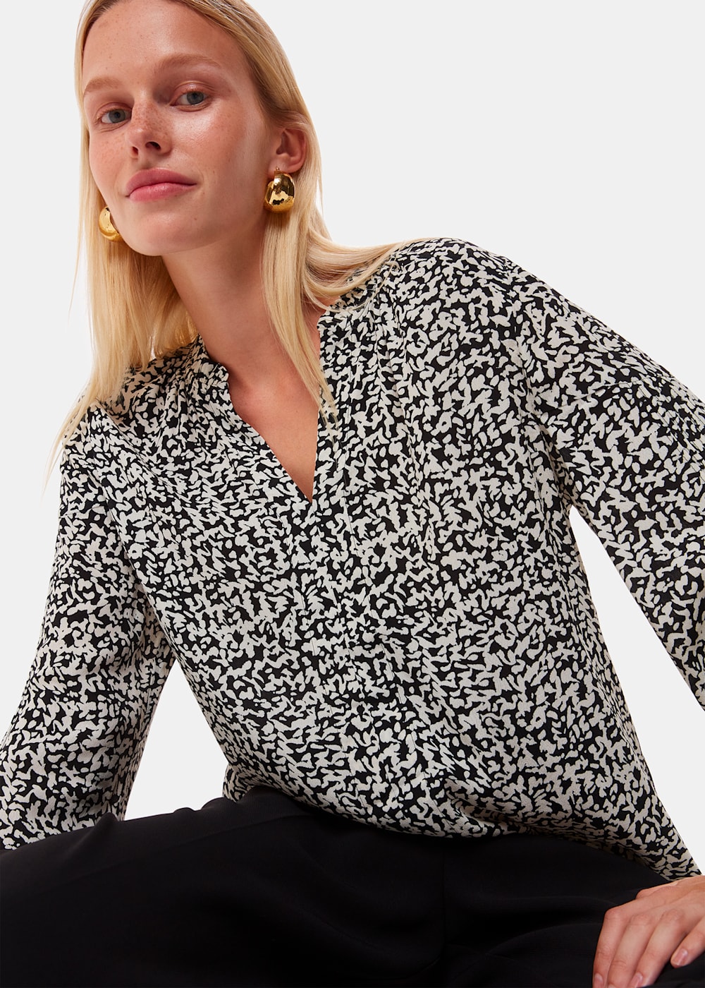 Whistles Scribble Print Blouse Whistles Scribble Print Blouse