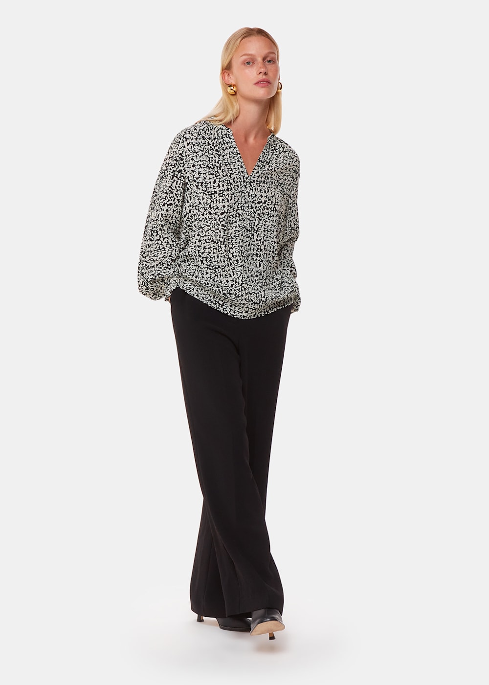 Whistles Scribble Print Blouse Whistles Scribble Print Blouse