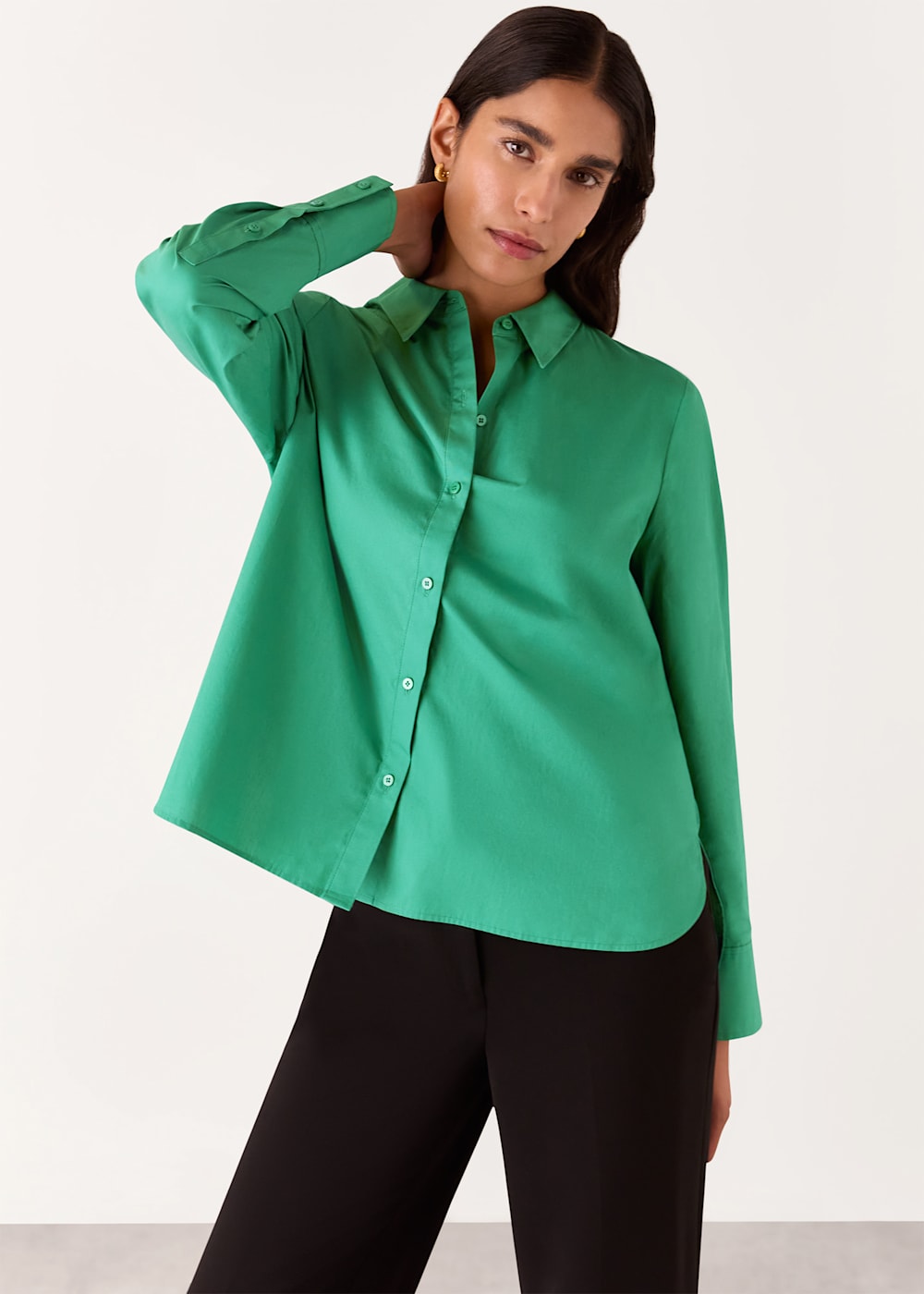 Whistles Boxy Cotton Shirt Whistles Boxy Cotton Shirt
