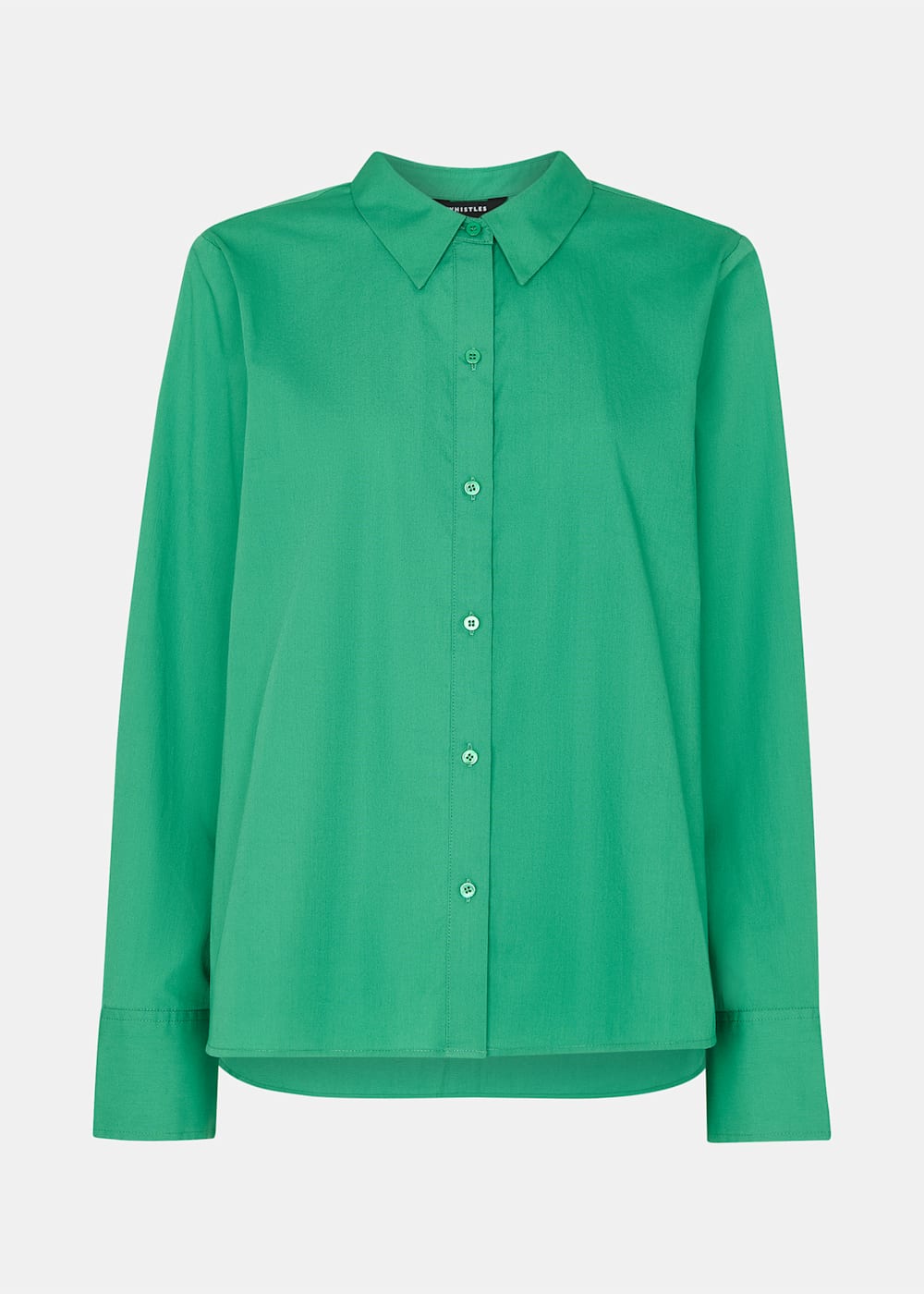 Green Boxy Cotton Shirt | WHISTLES | Whistles UK | Green Boxy Cotton Shirt | WHISTLES | Whistles UK |