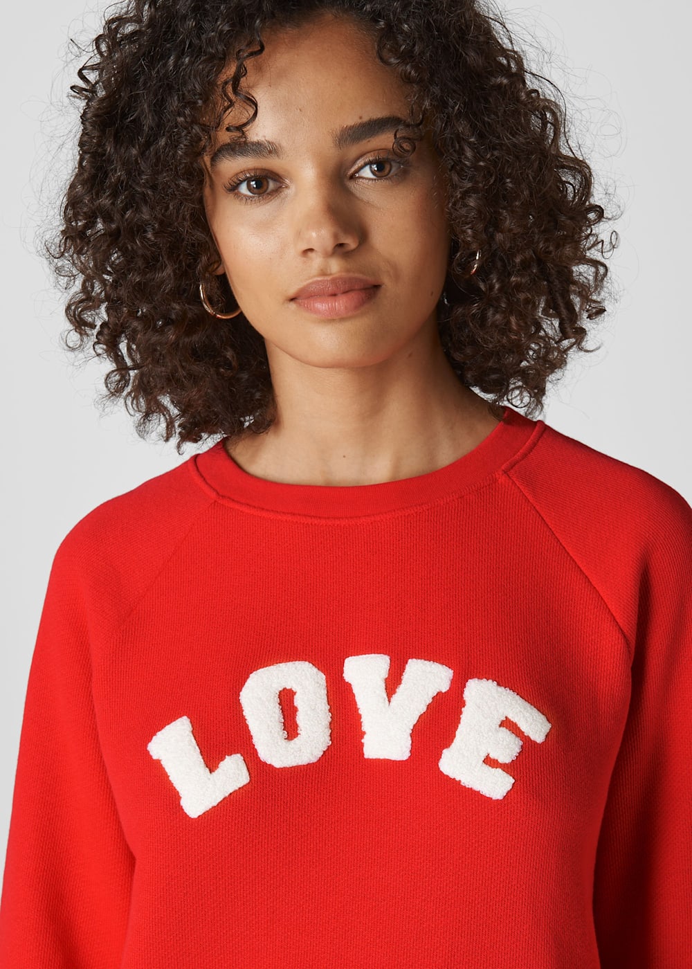 Red love sweatshirt hot sale