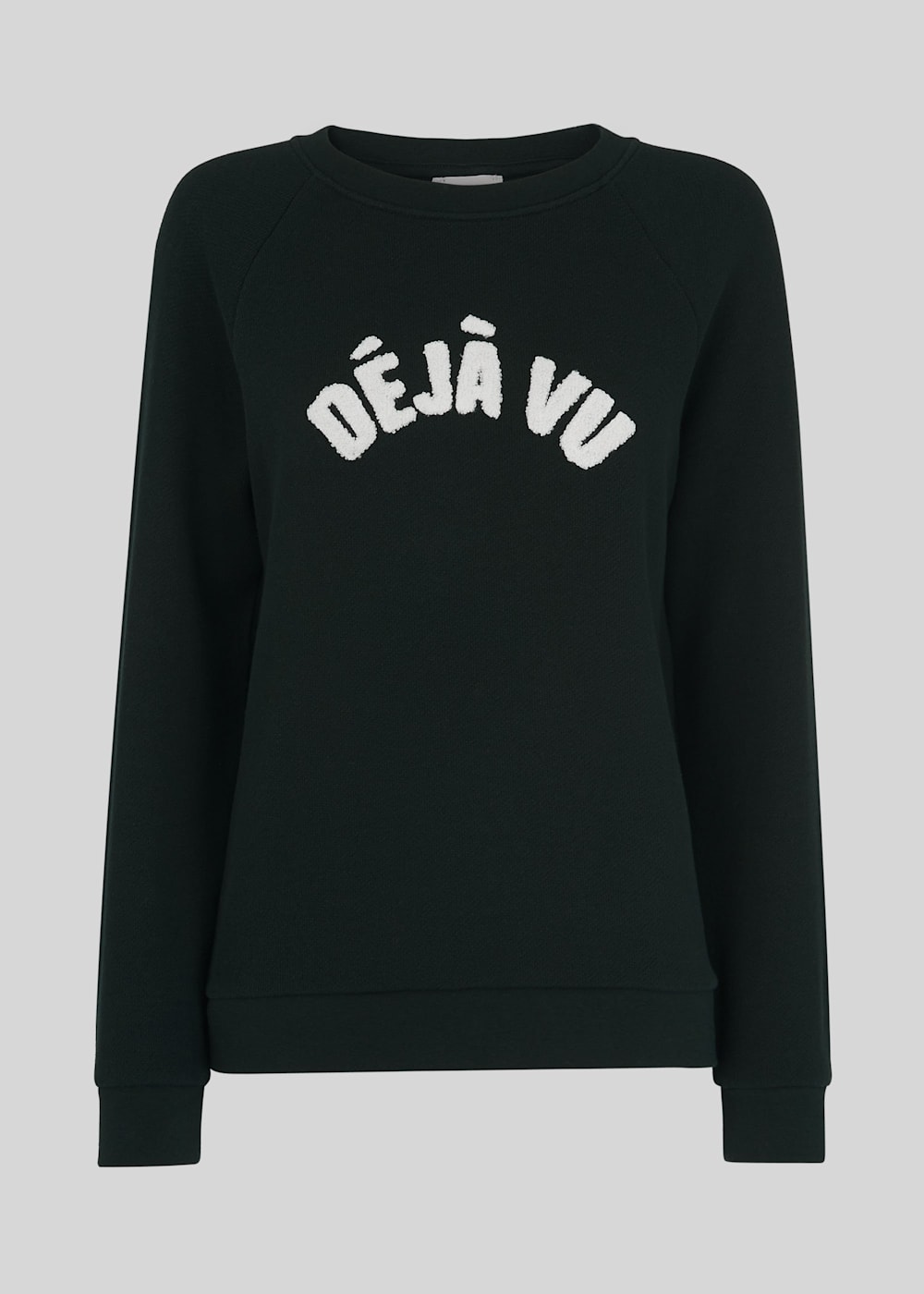 Dark Green Deja Vu Logo Sweatshirt WHISTLES Whistles UK