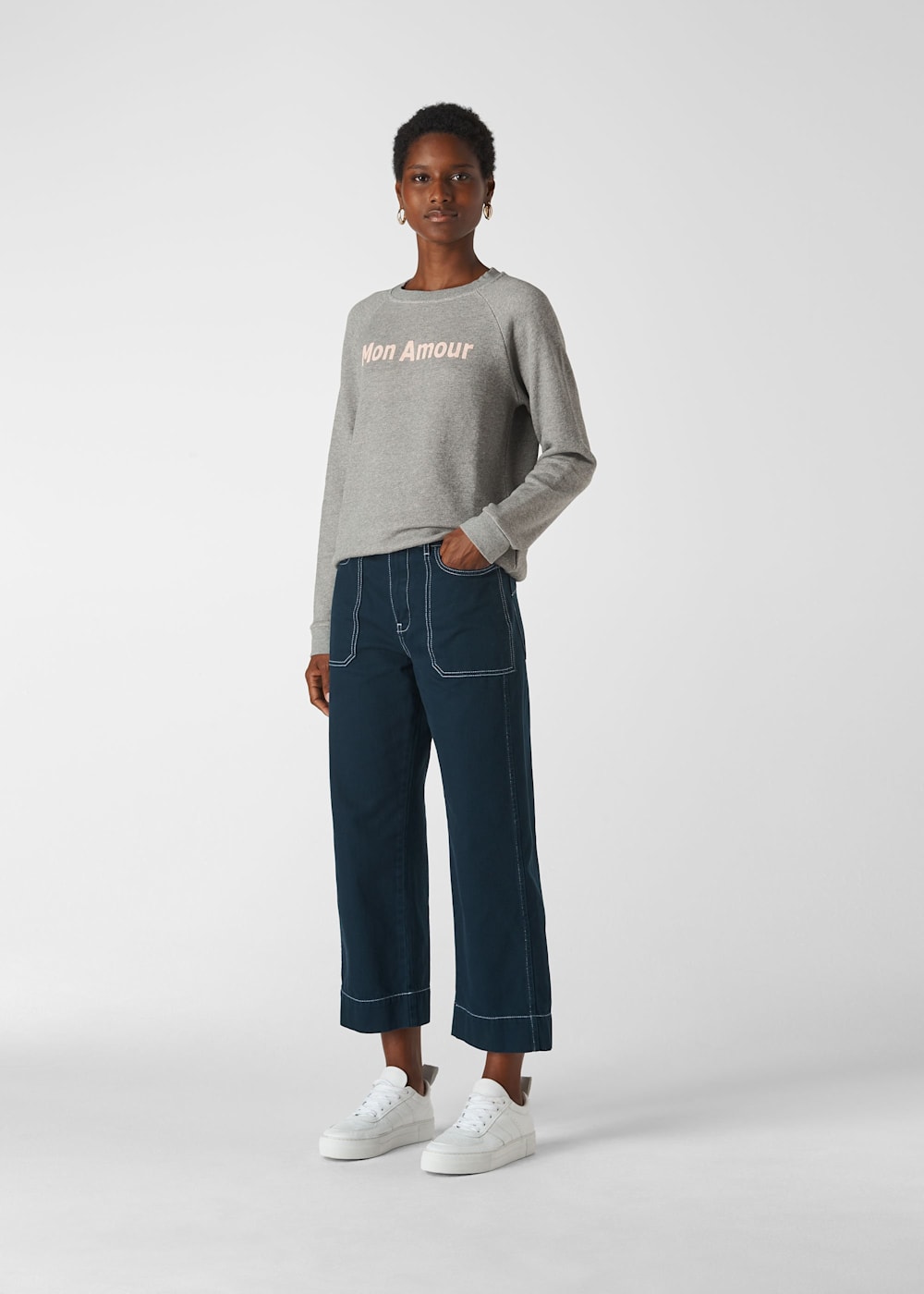 Grey marl sweatshirt hot sale