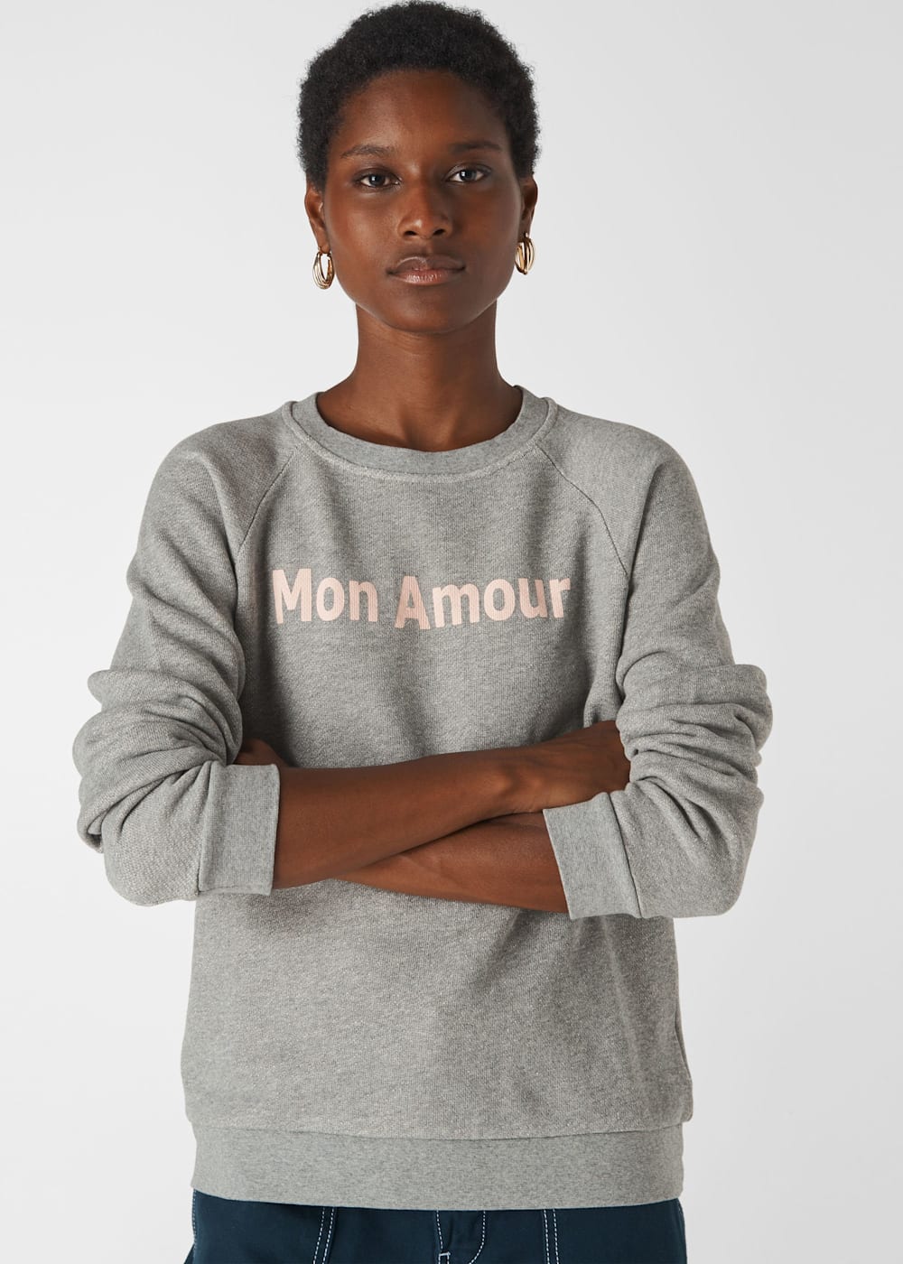 Grey branded sweatshirt hot sale