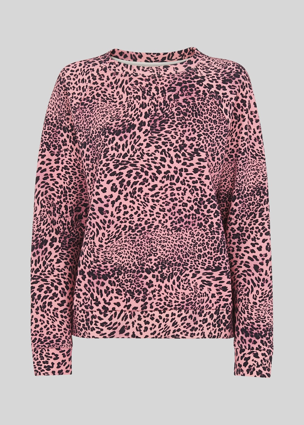 Pink Multi Wild Cat Printed Sweatshirt WHISTLES Whistles UK