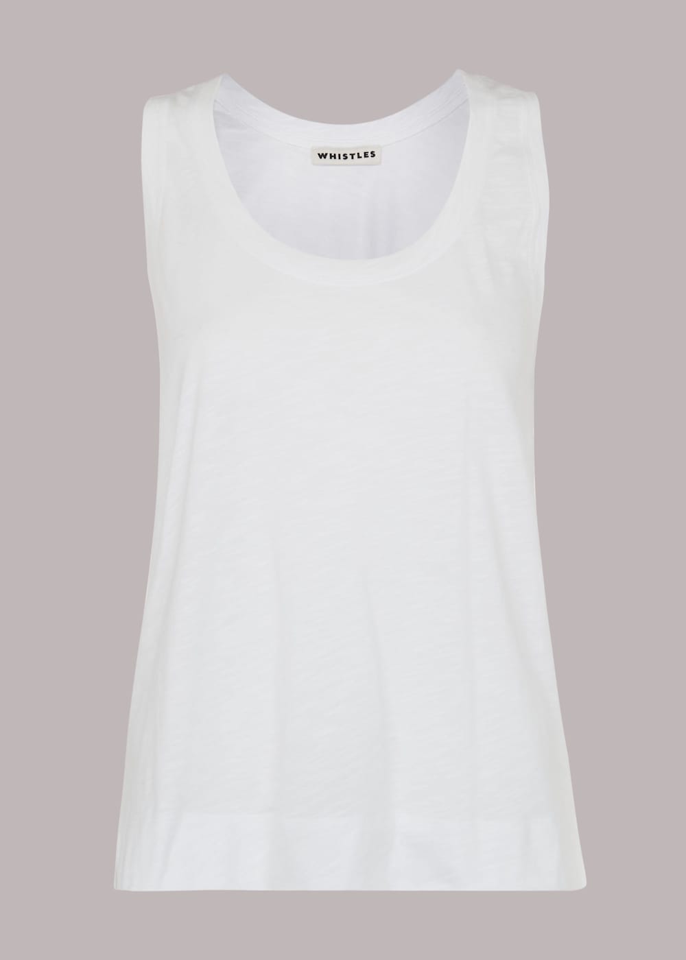 White Easy Basic Vest Top WHISTLES Whistles UK