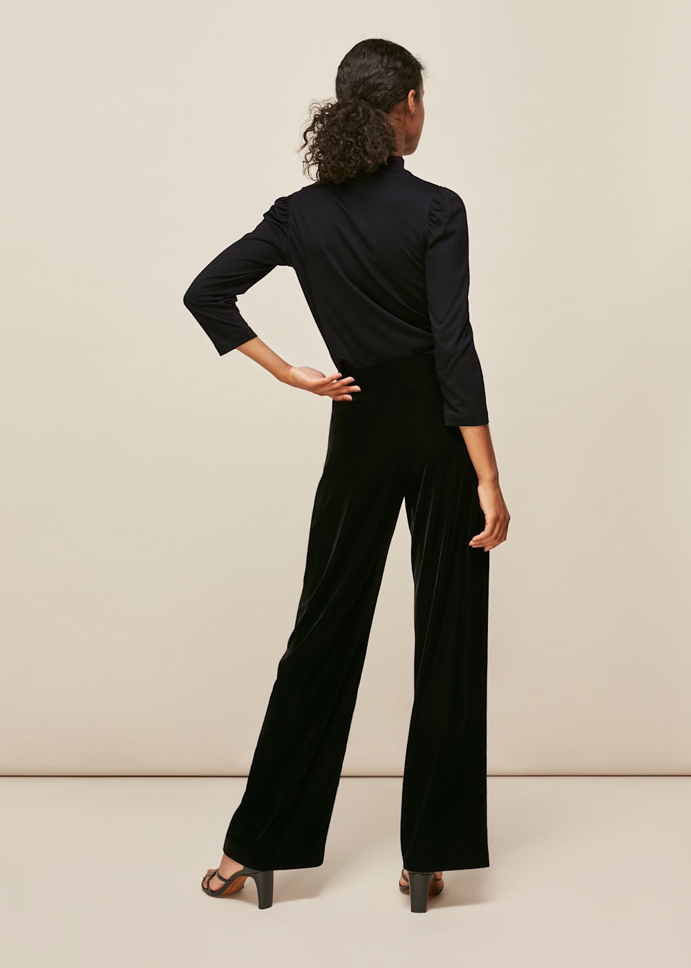 Black High Neck Puff Sleeve Top | WHISTLES | Whistles US | Black High Neck Puff Sleeve Top | WHISTLES | Whistles US |