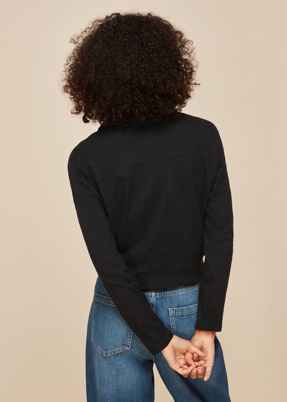 Button down tie front sweater best sale