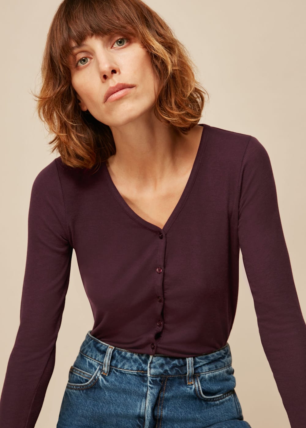 Burgundy cardigan clearance