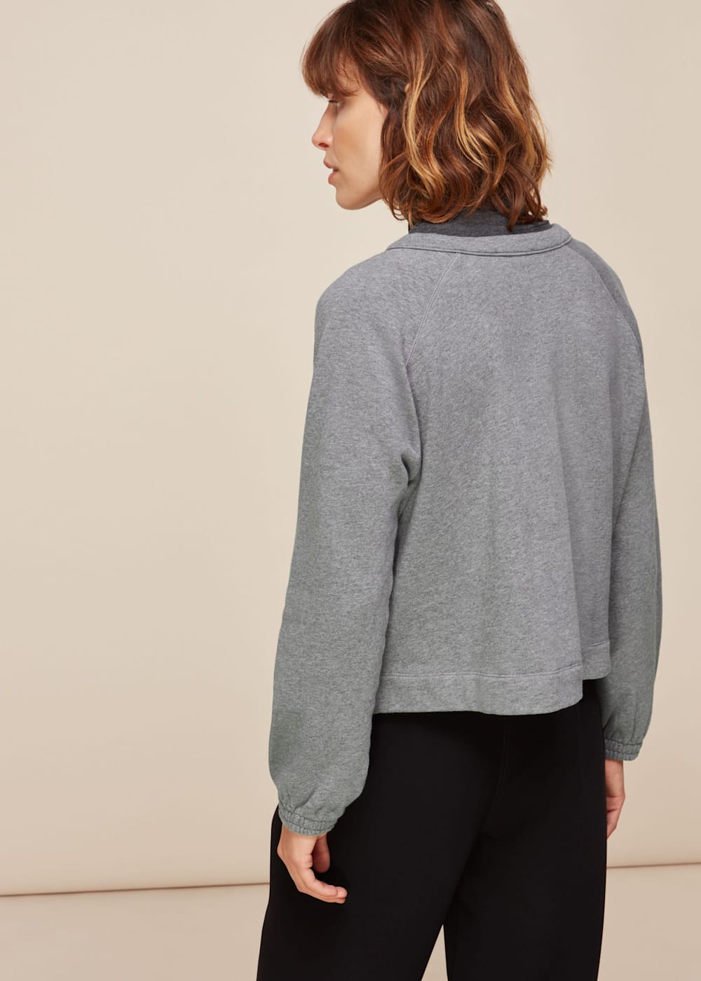 Grey Sweat Cardigan WHISTLES Whistles UK