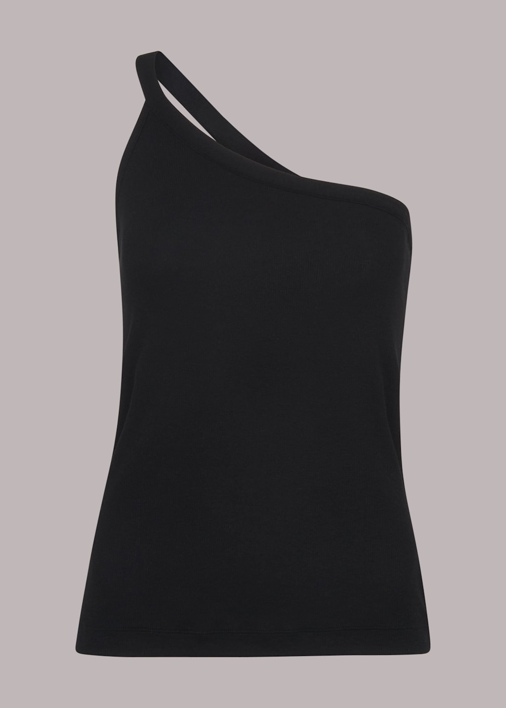Black One Shoulder Cami WHISTLES Whistles UK