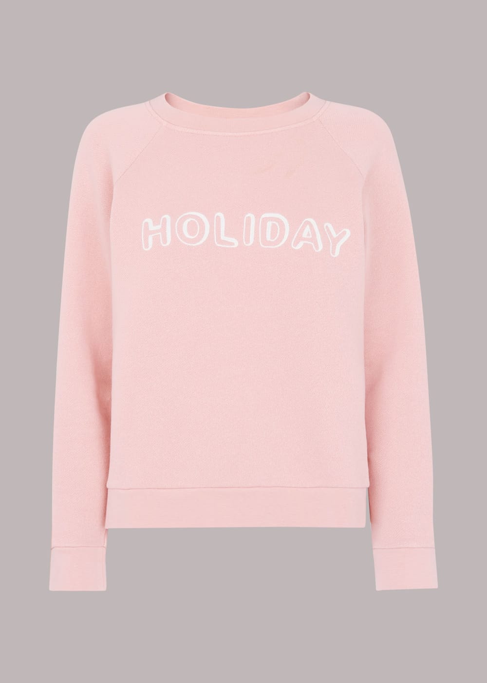 Whistles pink bonjour sweatshirt clearance