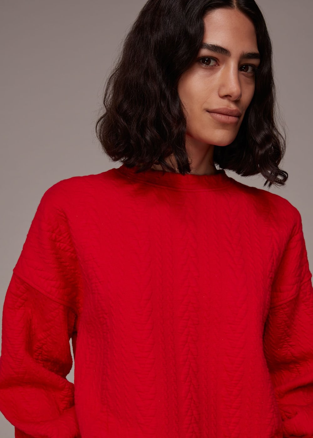 Whistles red sweatshirt on sale