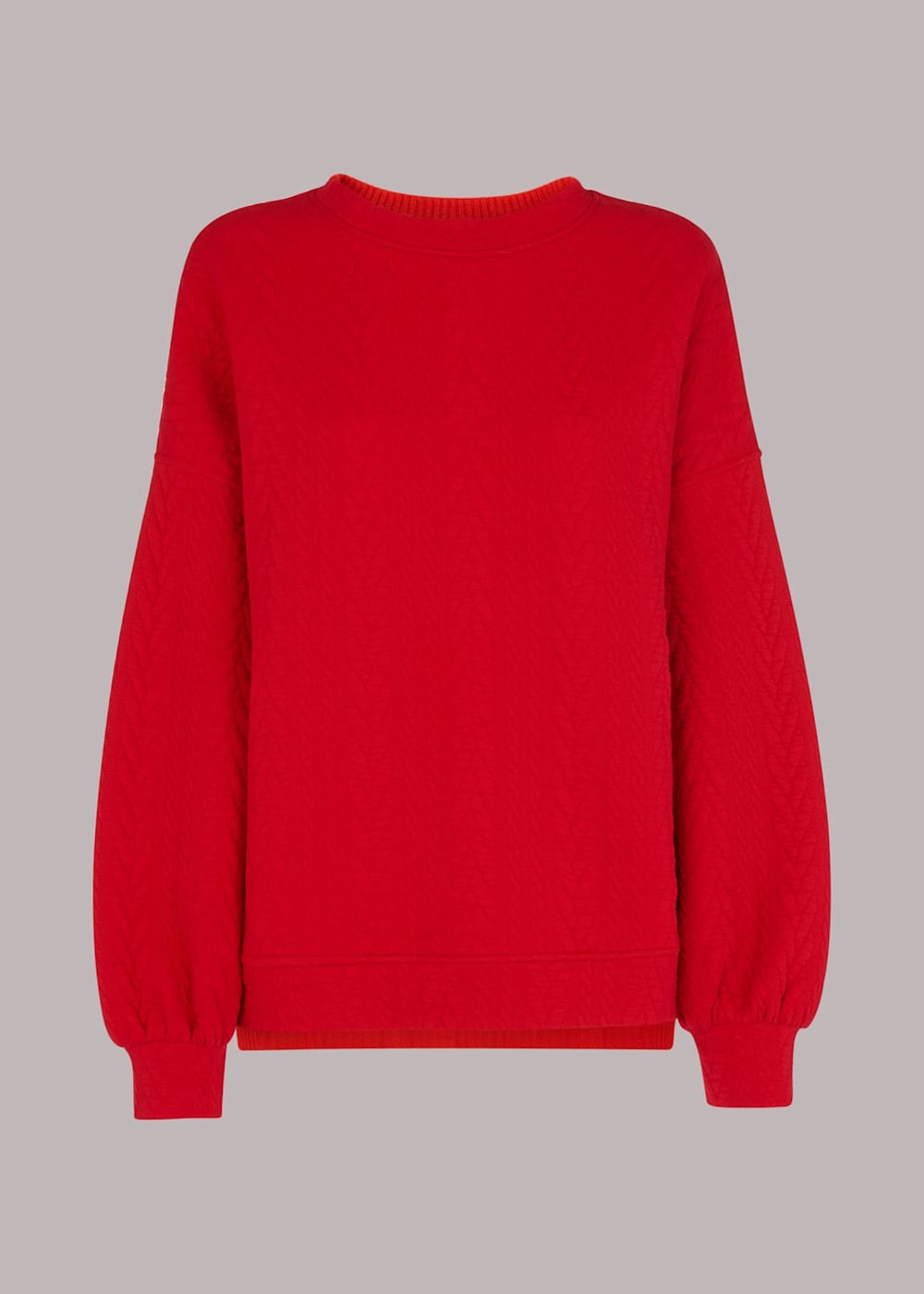 Whistles red sweatshirt hotsell