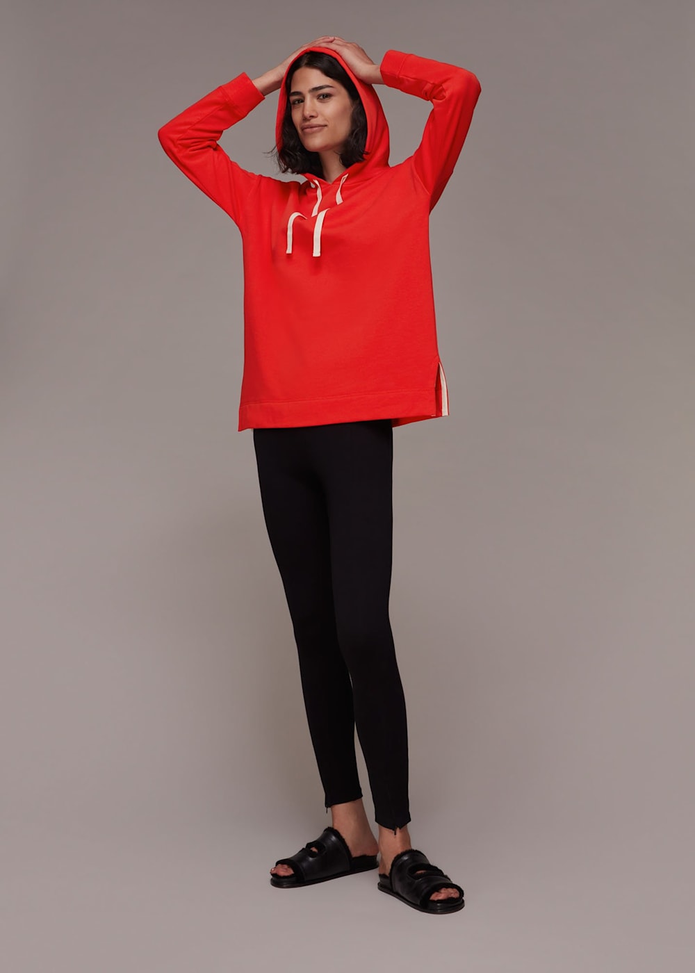 Basic red hoodie cheap