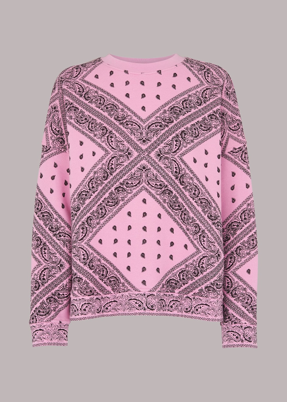 Multicolour Bandana Printed Sweatshirt WHISTLES Whistles UK