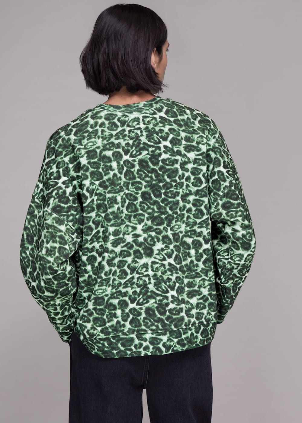 Whistles leopard sweatshirt shop