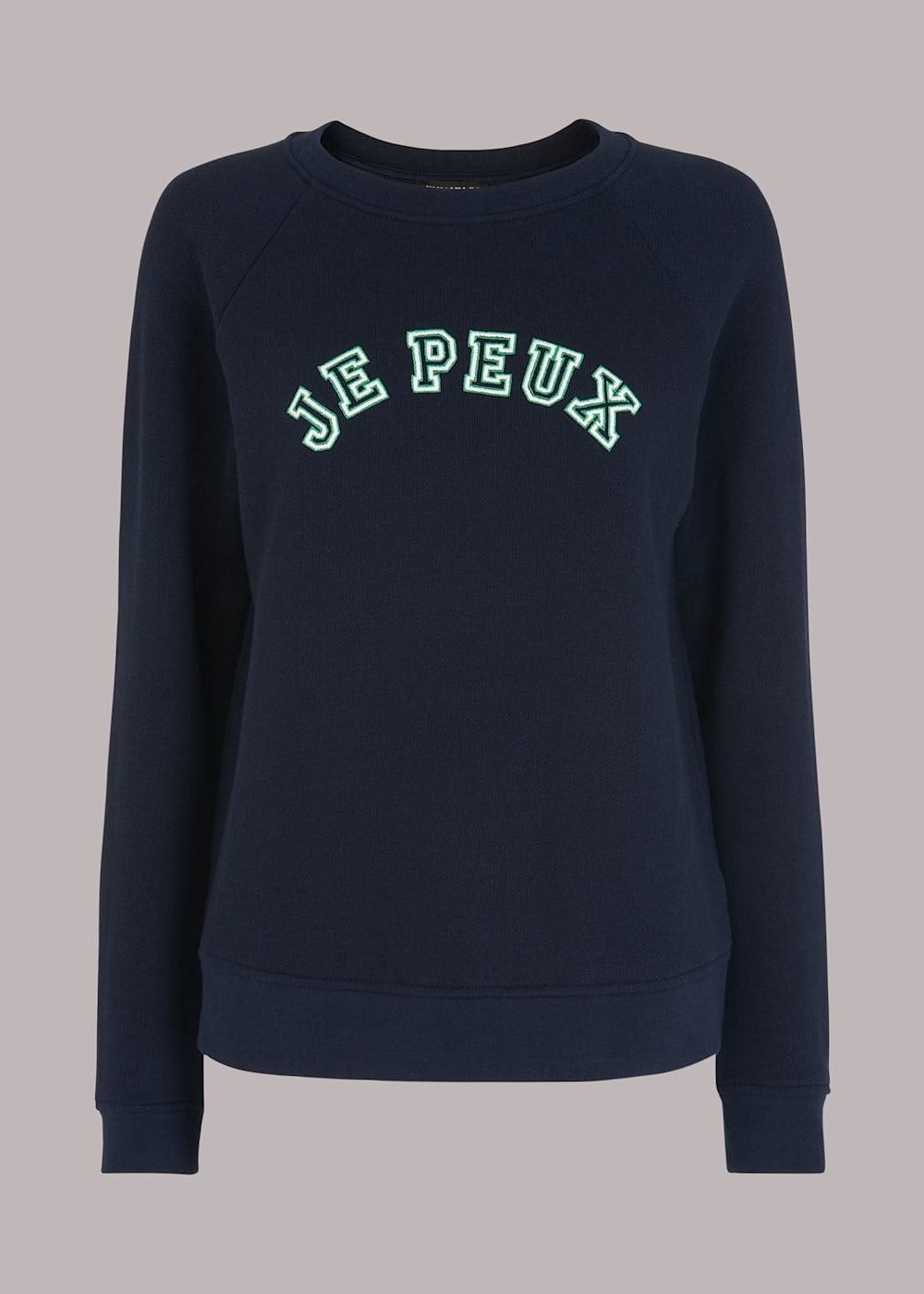 Whistles slogan sweatshirt outlet