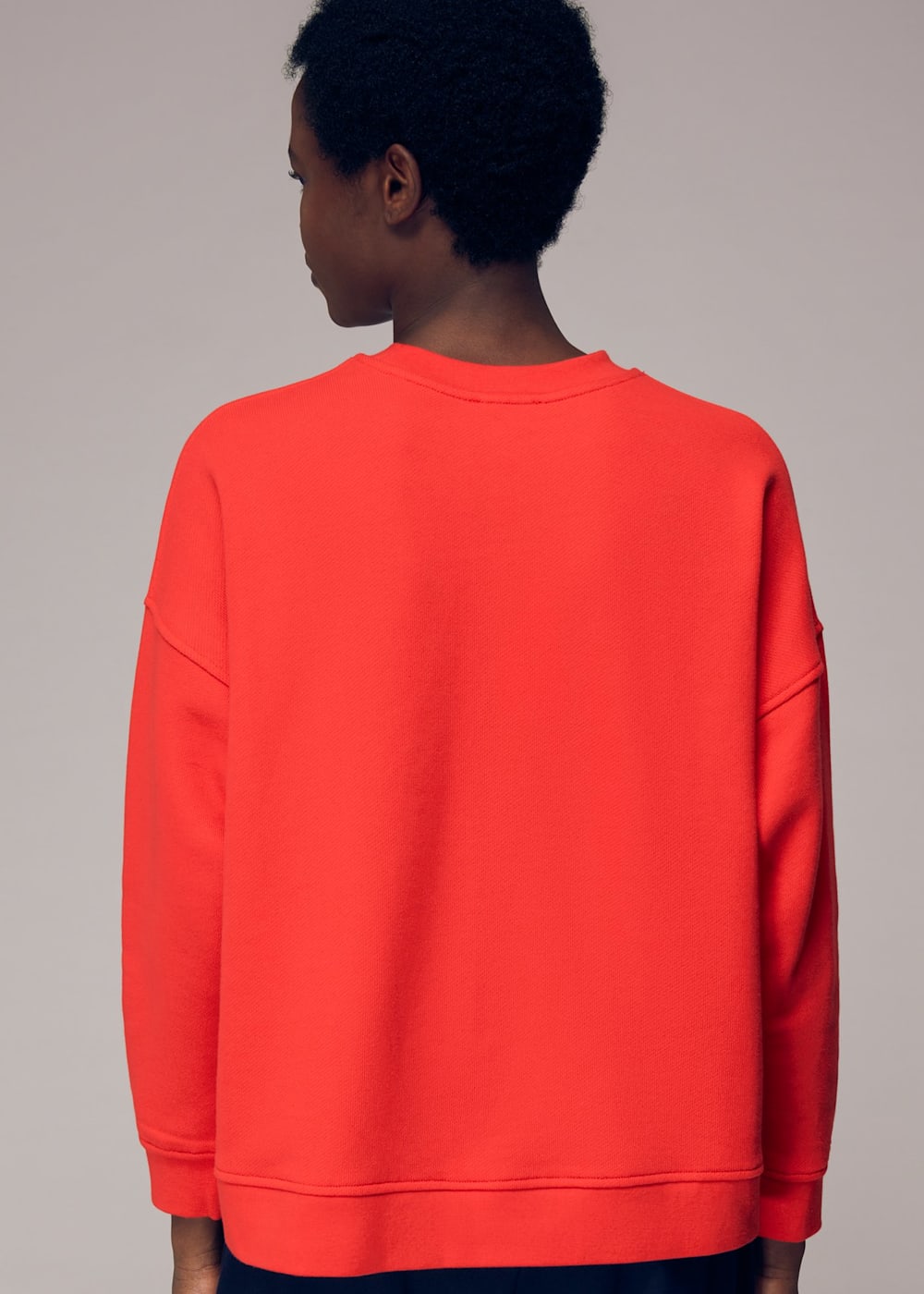 Red Love Logo Relaxed Sweatshirt WHISTLES Whistles UK