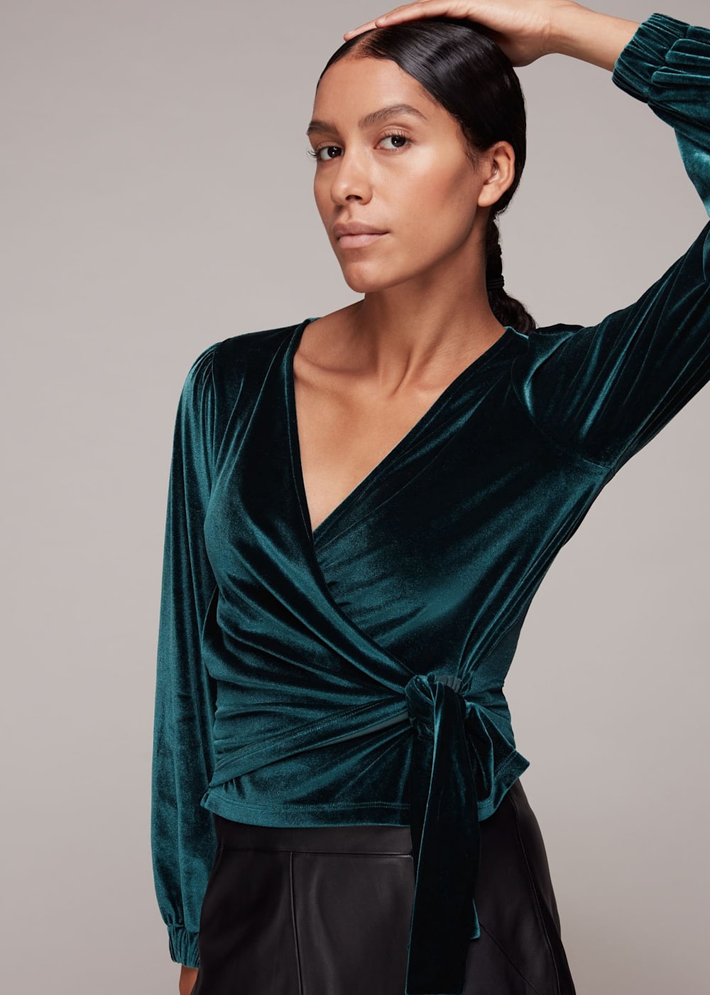Velvet tops on sale cheap