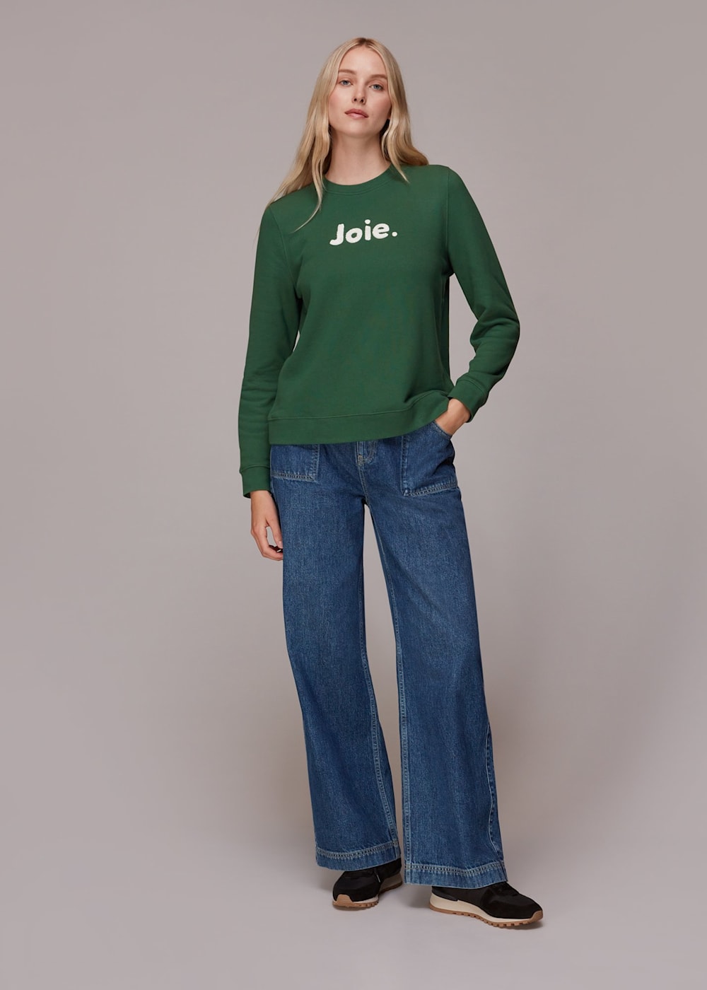 Dark Green Joie Logo Sweatshirt WHISTLES Whistles UK